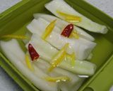 超簡単☆大根の日本酒漬け作り方2写真