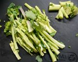 簡単！のらぼう菜と豚バラの回鍋肉作り方3写真