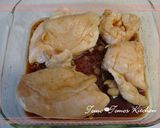 ♥鶏胸肉のふんわり蒸し煮丼andスープ♥作り方5写真