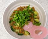梅三昧♪なめことキュウリの梅干梅酢和え作り方4写真