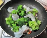 海老とブロッコリーのぺペロンチーノ作り方5写真