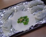 -菜の花の茎✿粉チーズ餃子焼き-作り方4写真