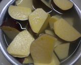 Rレンジで調理(薩摩芋のすり胡麻煮)作り方1写真