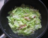 ベーコンとキャベツの納豆＆豆乳スープ作り方4写真