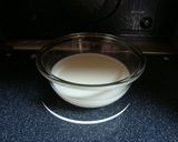 鍋を使わないで、とろりん抹茶プリン作り方1写真