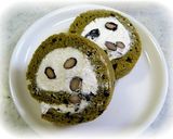 米粉のロールケーキ♪抹茶&黒豆作り方8写真