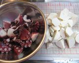 圧力鍋で♪たこと里芋の柔らか煮作り方1写真