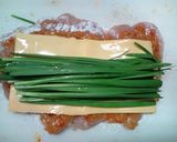 鶏胸肉のニラチーズ巻き作り方3写真