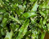 電子レンジdeうりずん豆のナムル作り方4写真