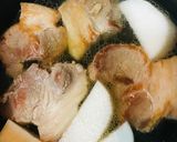 豚うで肉ブロックの角煮＆ダイコン甘煮作り方2写真