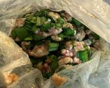 【お弁当用】餃子のタネでつくる油揚げの肉詰め作り方1写真