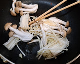 めんつゆバター☆きのこの和風パスタ作り方4写真