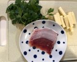 イタリアンパセリ&チーズ&生ハム巻き作り方1写真
