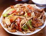 ぶっ濃い濃厚ソースの肉野菜炒め定食🤩作り方5写真