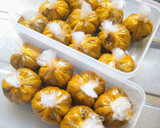 【冬至】南瓜と小豆の茶巾◎南瓜消費作り方7写真
