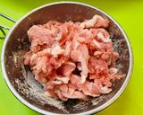 *豚肉となすとニンニクの芽の中華風炒め物*作り方3写真