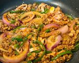 ランチやお弁当に。ひき肉とハムの旨みナポリタン作り方6写真