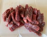 牛ステーキ丼(ミールキット作り)作り方1写真