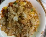 レンジ簡単クリーミーキムチ味炒飯弁当作り方11写真