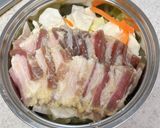 豚かたまり肉の中華麹漬け蒸しポッサム風作り方4写真