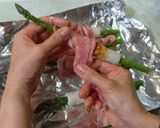 アスパラガスとちくわの肉巻き作り方4写真