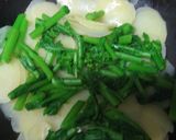 新じゃが&菜の花のしょうゆバターチーズ作り方4写真
