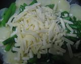 新じゃが&菜の花のしょうゆバターチーズ作り方5写真
