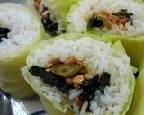 春キャベツの巻き寿司作り方10写真