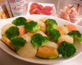♪エビとお野菜のタルタルソース焼き♪作り方2写真