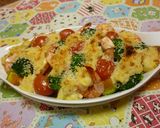 ♪エビとお野菜のタルタルソース焼き♪作り方4写真