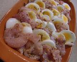 チキンとゆで卵のカレー風味オーブン焼き♪作り方3写真