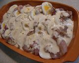 チキンとゆで卵のカレー風味オーブン焼き♪作り方7写真