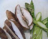 しいたけとアスパラの春爛漫な前菜作り方1写真