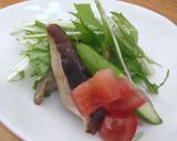 しいたけとアスパラの春爛漫な前菜作り方4写真