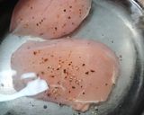 梅干しと鶏胸肉の梅酢和え作り方1写真