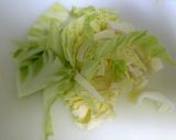 ネギとキャベツ　梅入りあっさり焼きうどん作り方2写真