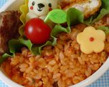 キャラ弁 魚肉ソーセージで帽子作り方9写真