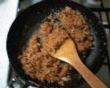 ひえの鶏のそぼろもどきレタス包み作り方6写真