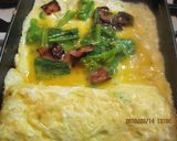 菜の花とベーコンのふかふか卵焼き作り方3写真