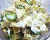 簡単まろやか♡フルーツと野菜のサラダ作り方5写真
