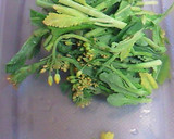 超簡単☆菜の花の炒め物|ﾟ◎ﾟ)∋ｨｮｩ作り方1写真