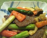 ブロッコリーの茎と牛肉で主役のおかず作り方7写真