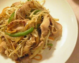 ●○豚肉と野菜のオイスターソース炒め○●作り方5写真