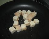 混ぜるだけ☆厚揚げの韓国風味サイコロ焼き作り方4写真