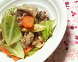 ✿豚こまと春キャベツの❀中華炒め✿作り方8写真