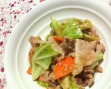 ✿豚こまと春キャベツの❀中華炒め✿作り方9写真