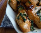 とりの照り焼き　大葉*ニンニク*バター作り方6写真