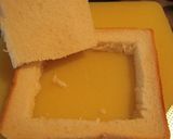 とろ~りチーズのくり抜きトースト作り方1写真