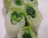 白菜とほうれん草の「巻き巻きお浸し」作り方3写真