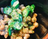 毎日の納豆●納豆＋オクラの炒めもの作り方1写真